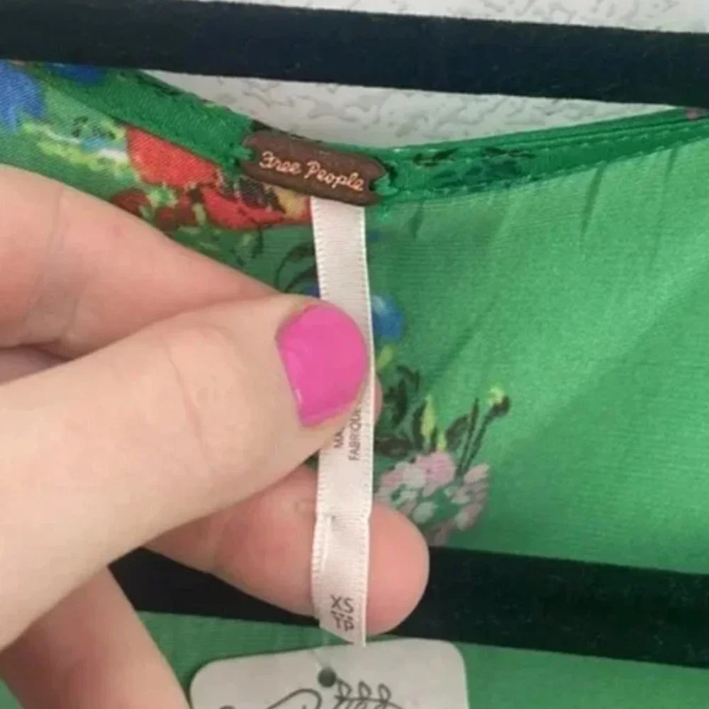 NWT Free People Run Around with Me Tunic Green - Picture 8 of 14